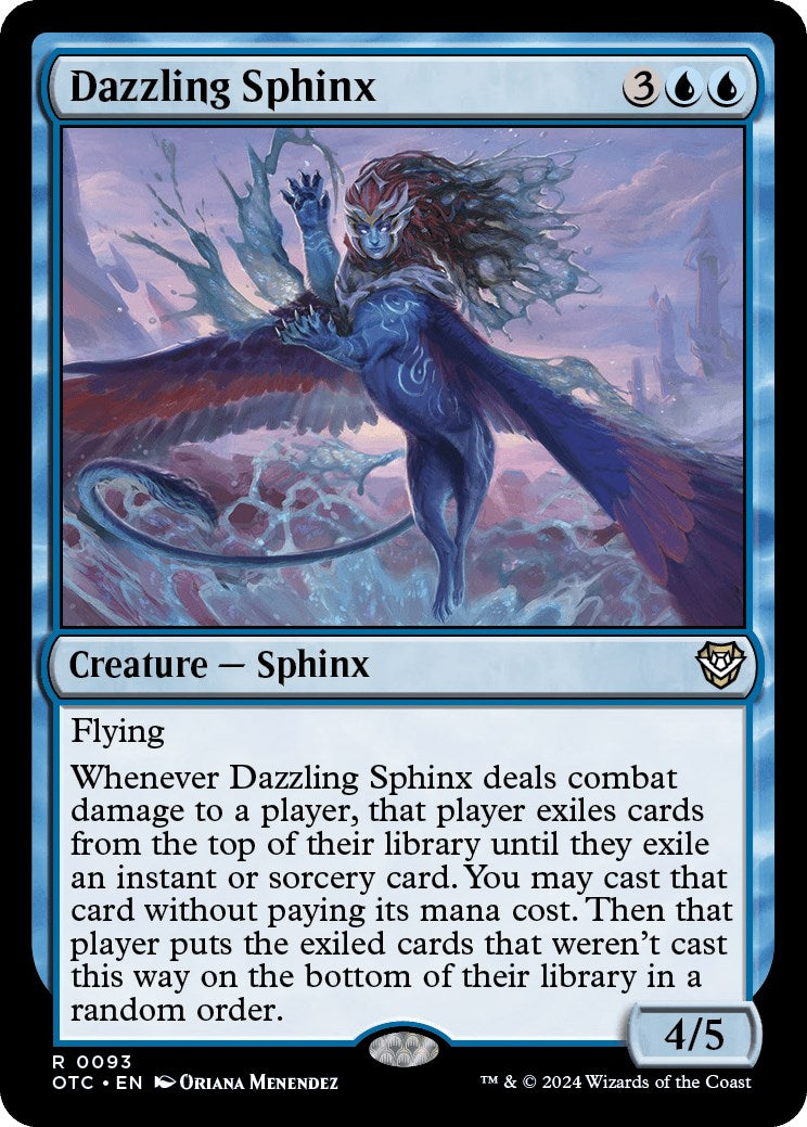 Dazzling Sphinx [Outlaws of Thunder Junction Commander] | Good Games Cannington