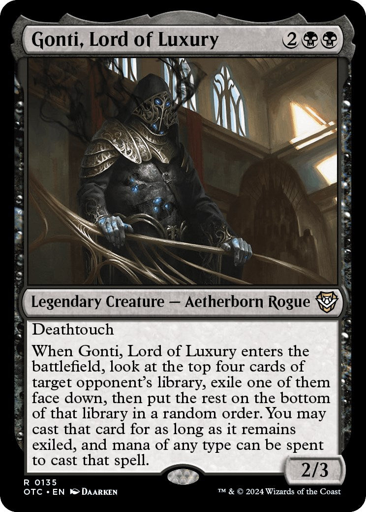 Gonti, Lord of Luxury [Outlaws of Thunder Junction Commander] | Good Games Cannington