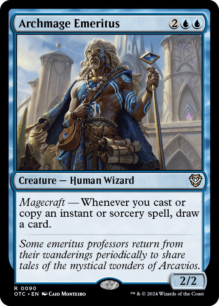 Archmage Emeritus [Outlaws of Thunder Junction Commander] | Good Games Cannington