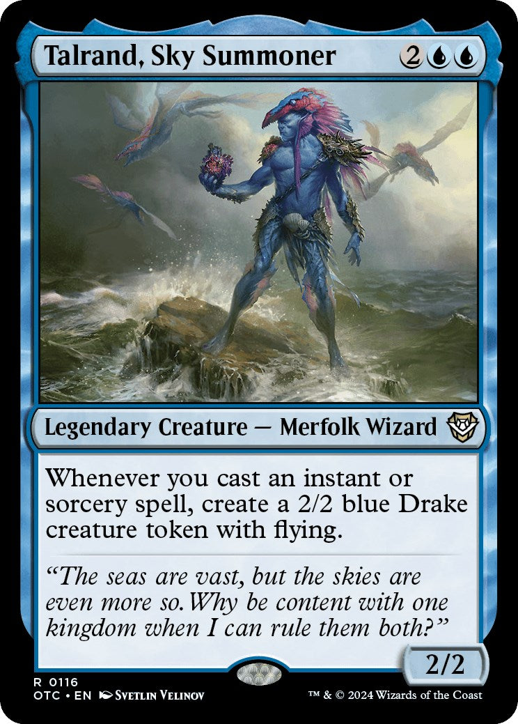 Talrand, Sky Summoner [Outlaws of Thunder Junction Commander] | Good Games Cannington