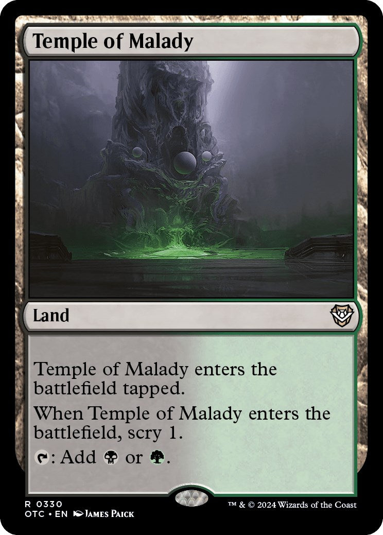 Temple of Malady [Outlaws of Thunder Junction Commander] | Good Games Cannington