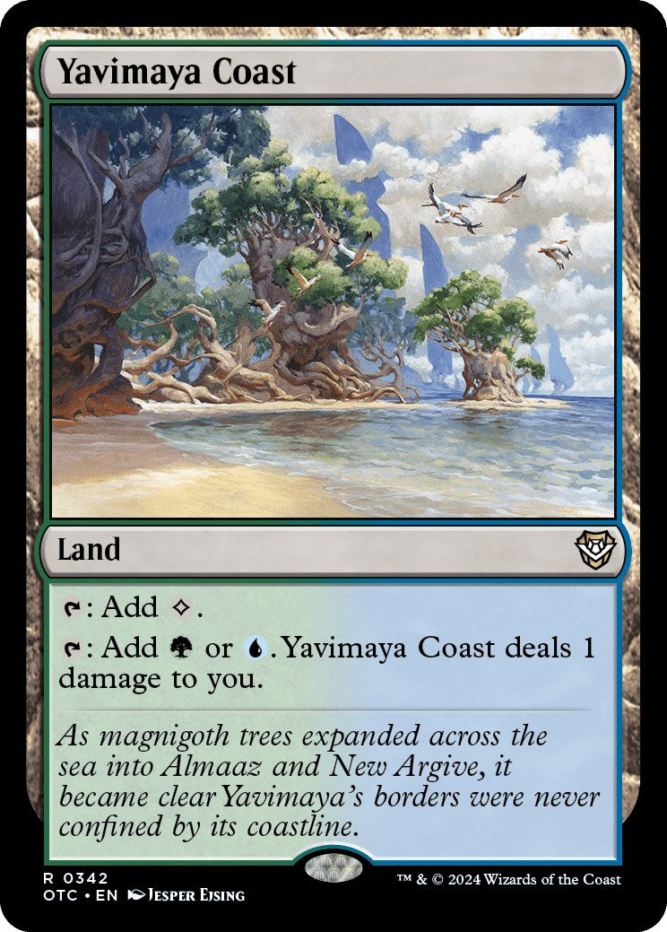 Yavimaya Coast [Outlaws of Thunder Junction Commander] | Good Games Cannington