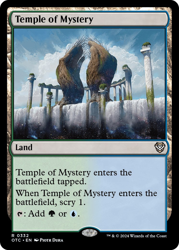 Temple of Mystery [Outlaws of Thunder Junction Commander] | Good Games Cannington