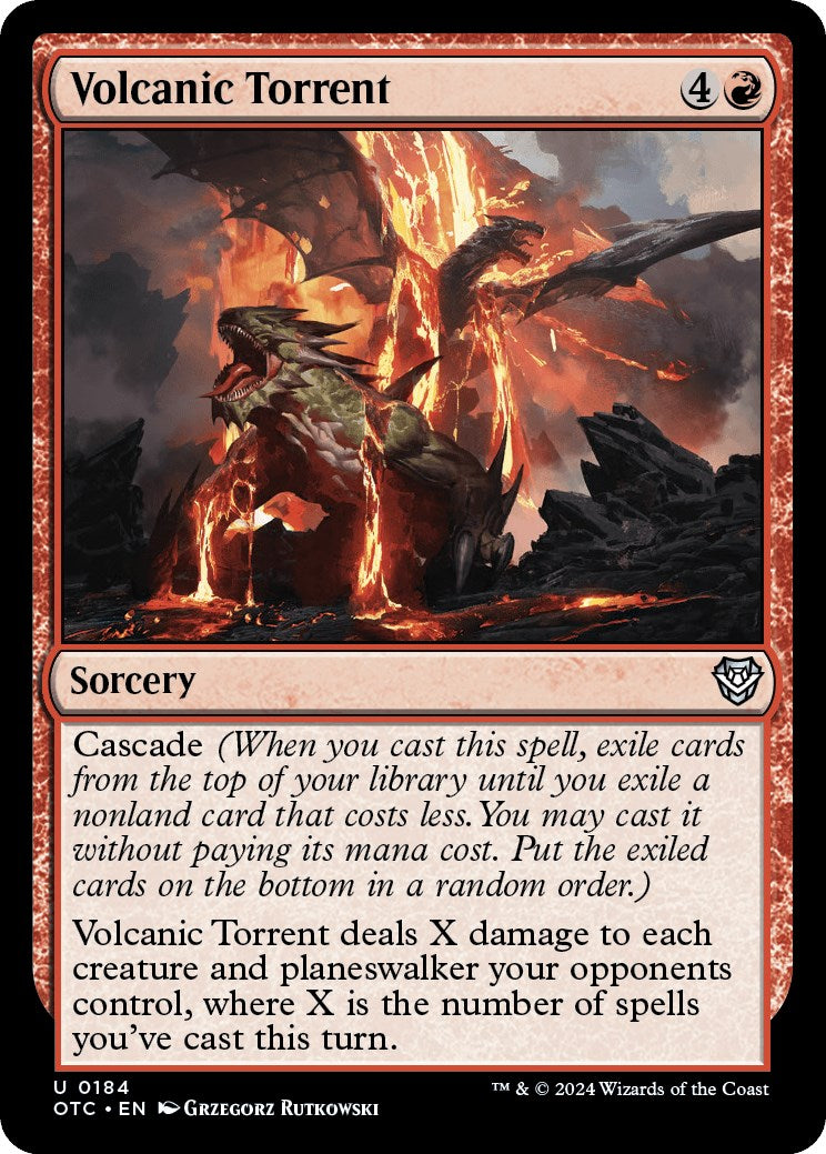 Volcanic Torrent [Outlaws of Thunder Junction Commander] | Good Games Cannington