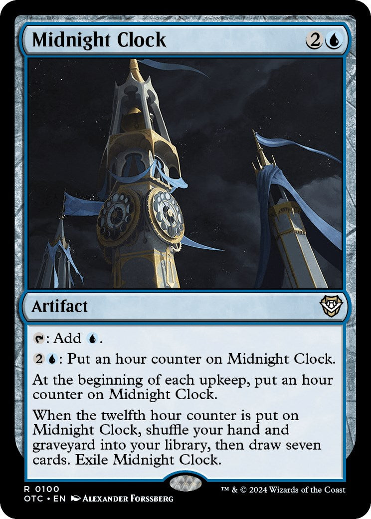 Midnight Clock [Outlaws of Thunder Junction Commander] | Good Games Cannington
