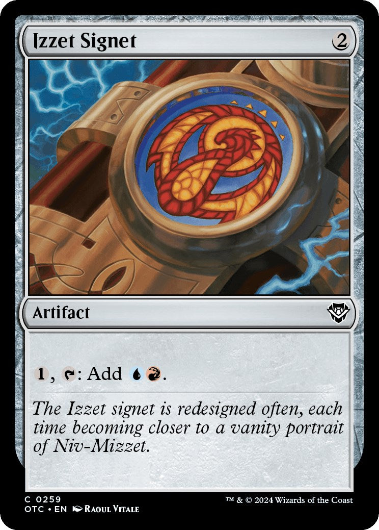 Izzet Signet [Outlaws of Thunder Junction Commander] | Good Games Cannington