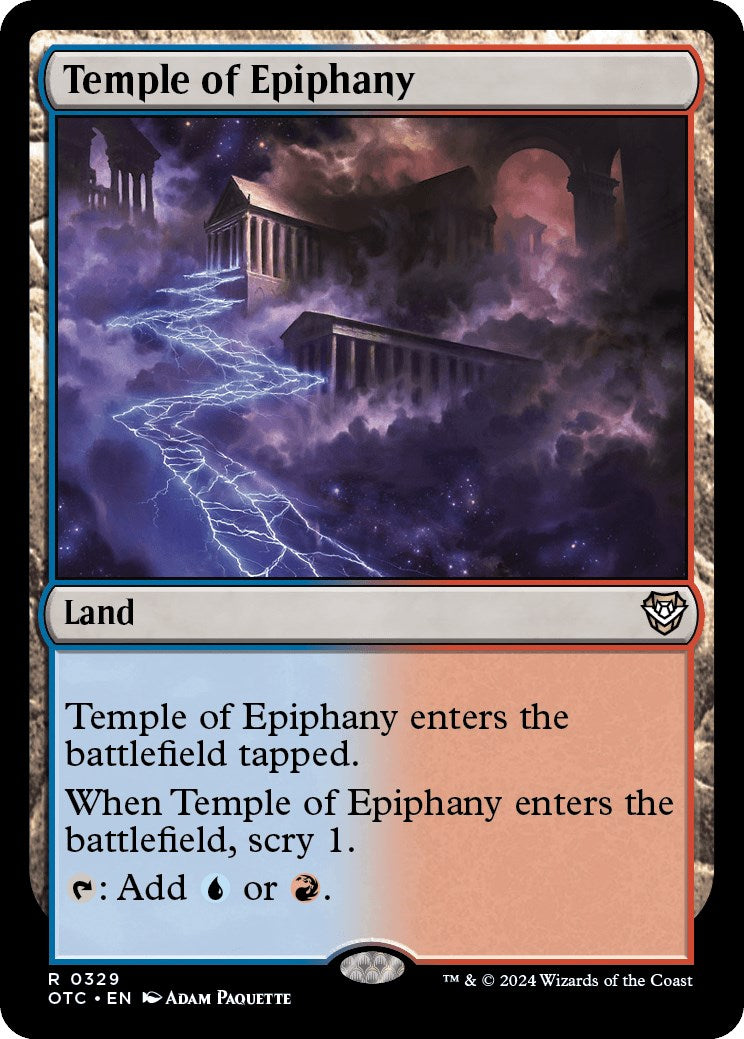 Temple of Epiphany [Outlaws of Thunder Junction Commander] | Good Games Cannington