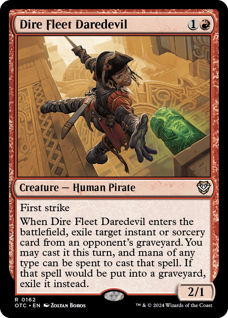 Dire Fleet Daredevil [Outlaws of Thunder Junction Commander] | Good Games Cannington