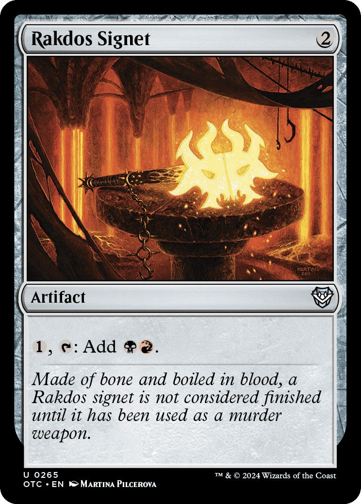 Rakdos Signet [Outlaws of Thunder Junction Commander] | Good Games Cannington