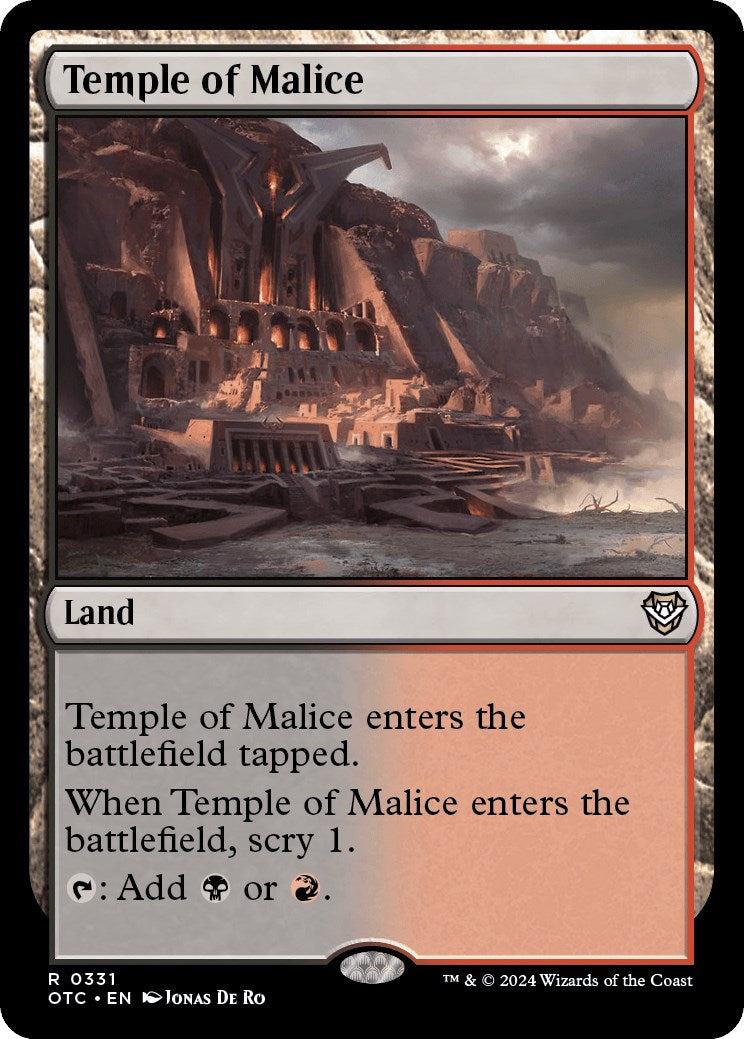 Temple of Malice [Outlaws of Thunder Junction Commander] | Good Games Cannington