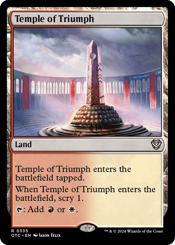 Temple of Triumph [Outlaws of Thunder Junction Commander] | Good Games Cannington