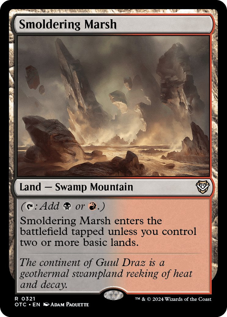 Smoldering Marsh [Outlaws of Thunder Junction Commander] | Good Games Cannington