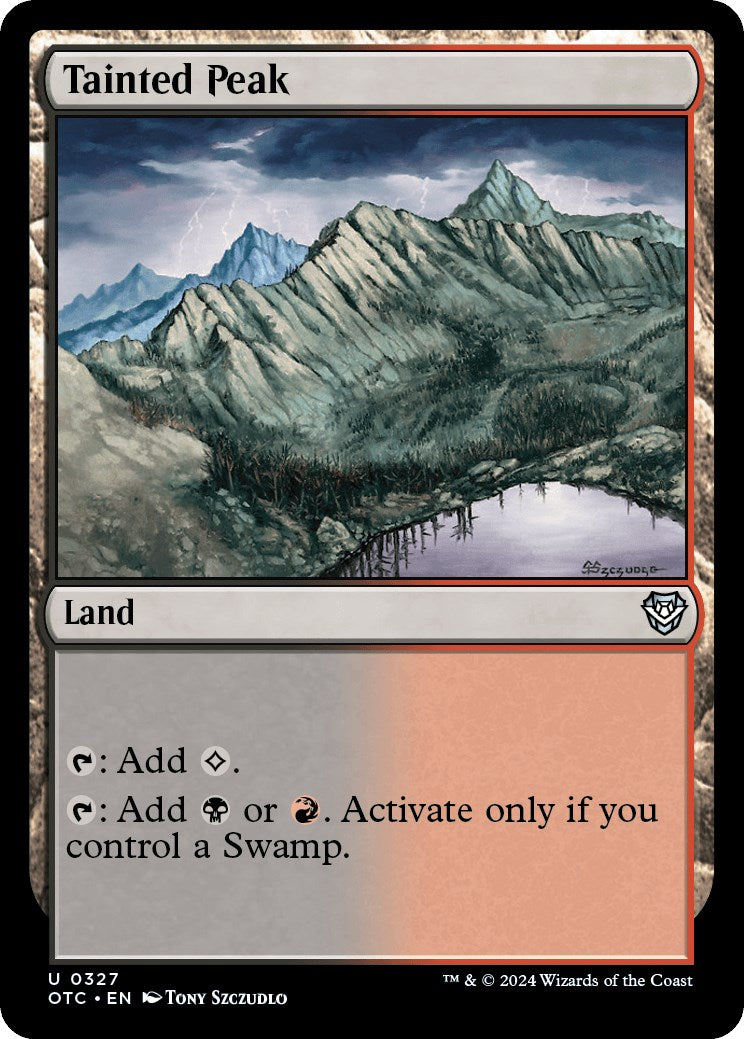 Tainted Peak [Outlaws of Thunder Junction Commander] | Good Games Cannington