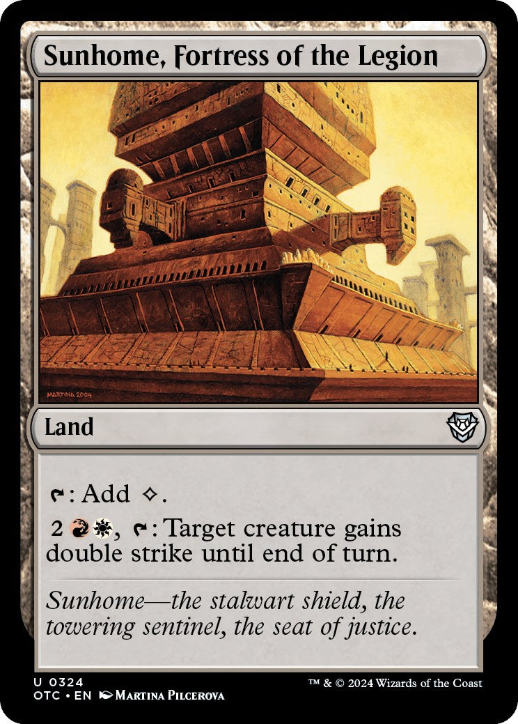 Sunhome, Fortress of the Legion [Outlaws of Thunder Junction Commander] | Good Games Cannington