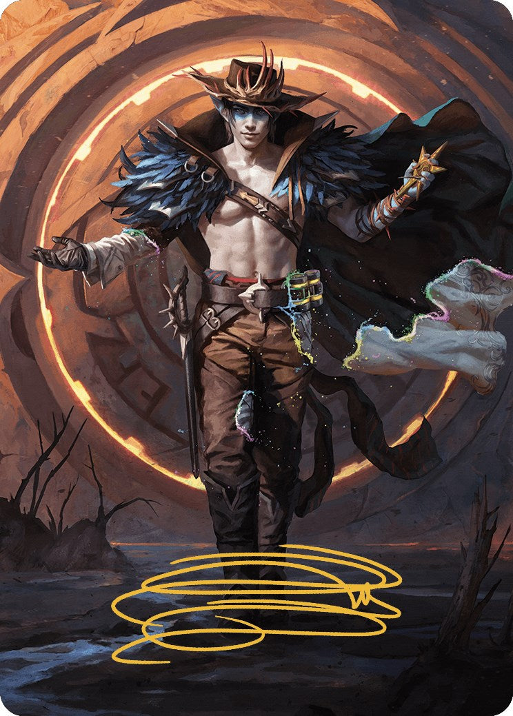 Oko, the Ringleader Art Card (29/54) (Gold-Stamped Signature) [Outlaws of Thunder Junction Art Series] | Good Games Cannington