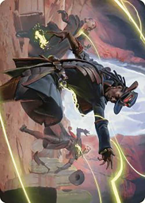 Lilah, Undefeated Slickshot Art Card [Outlaws of Thunder Junction Art Series] | Good Games Cannington