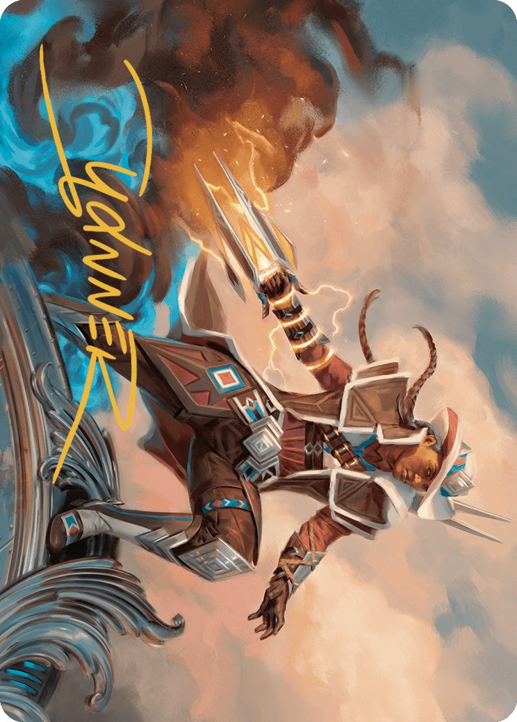 Annie Flash, the Veteran Art Card (Gold-Stamped Signature) [Outlaws of Thunder Junction Art Series] | Good Games Cannington
