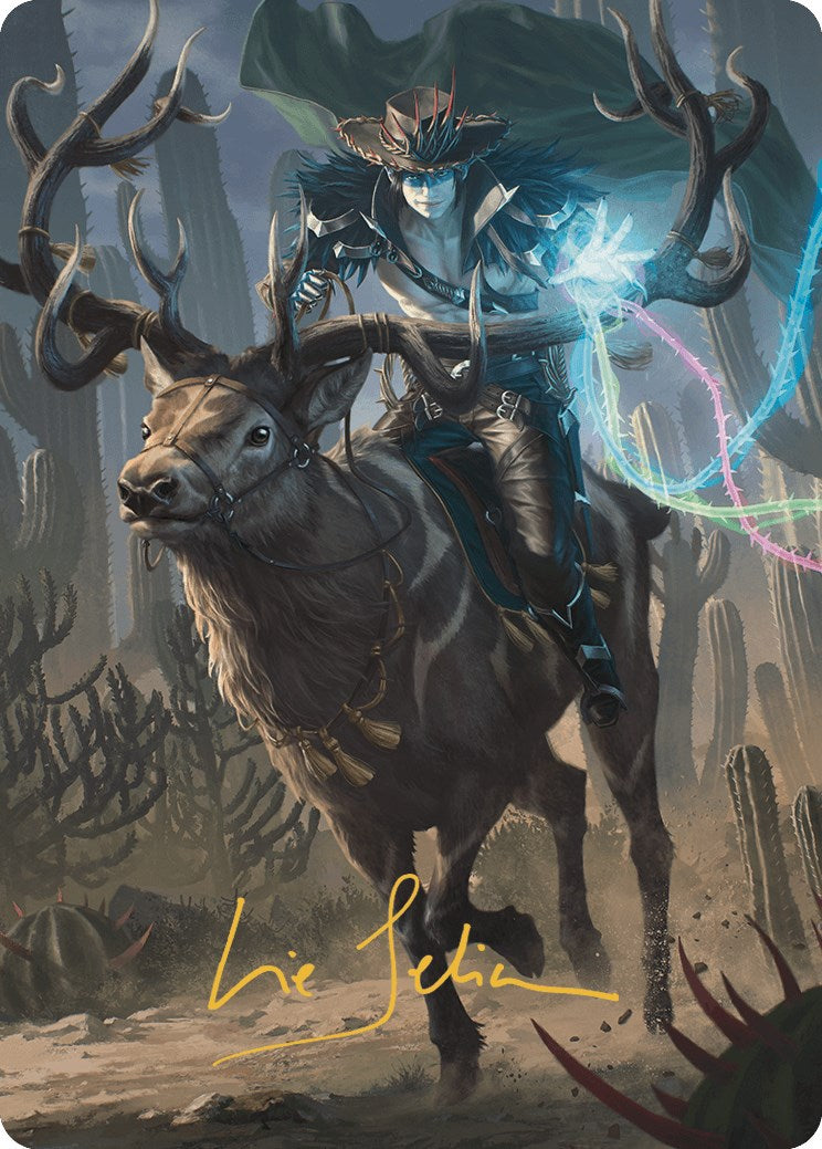 Oko, the Ringleader Art Card (54/54) (Gold-Stamped Signature) [Outlaws of Thunder Junction Art Series] | Good Games Cannington