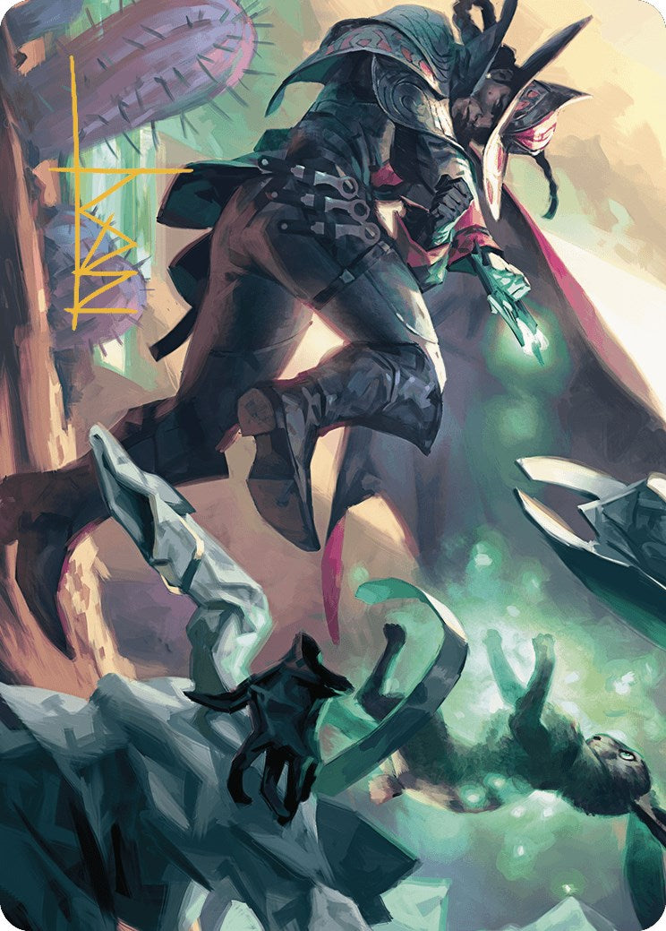 Metamorphic Blast Art Card (Gold-Stamped Signature) [Outlaws of Thunder Junction Art Series] | Good Games Cannington