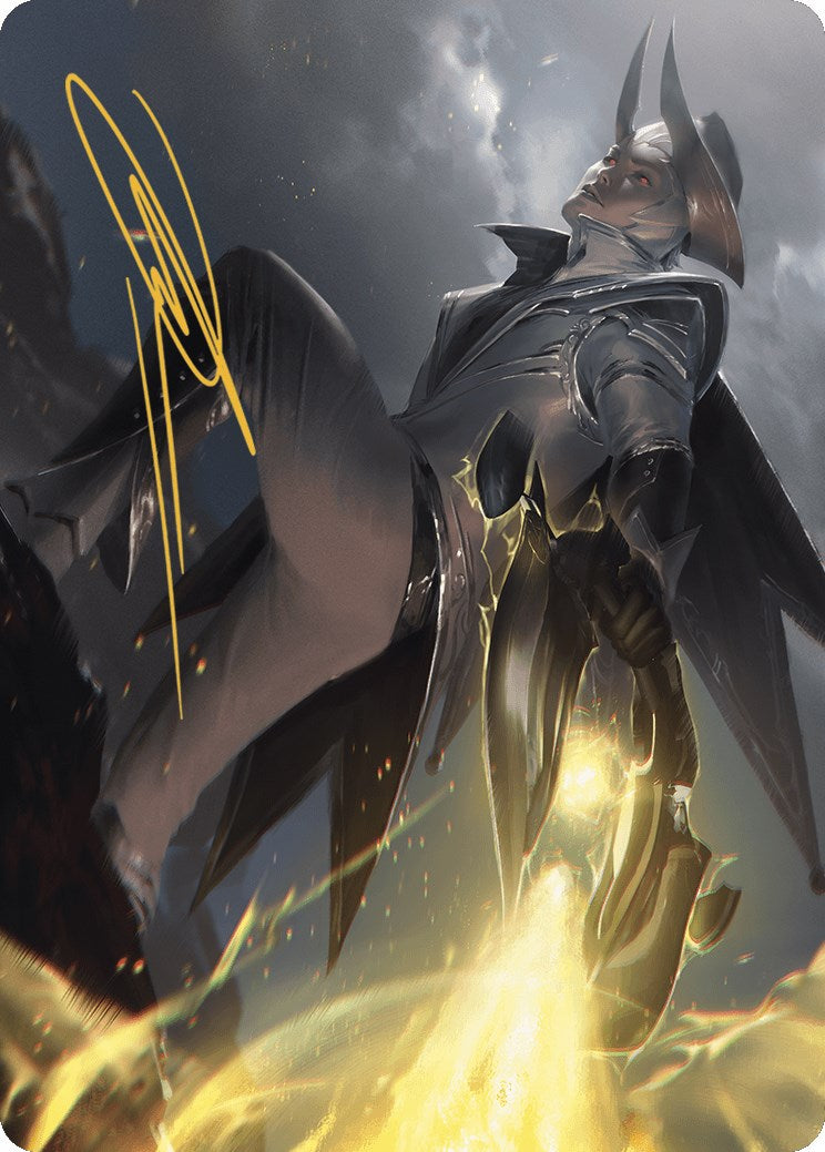 Ruthless Lawbringer Art Card (Gold-Stamped Signature) [Outlaws of Thunder Junction Art Series] | Good Games Cannington