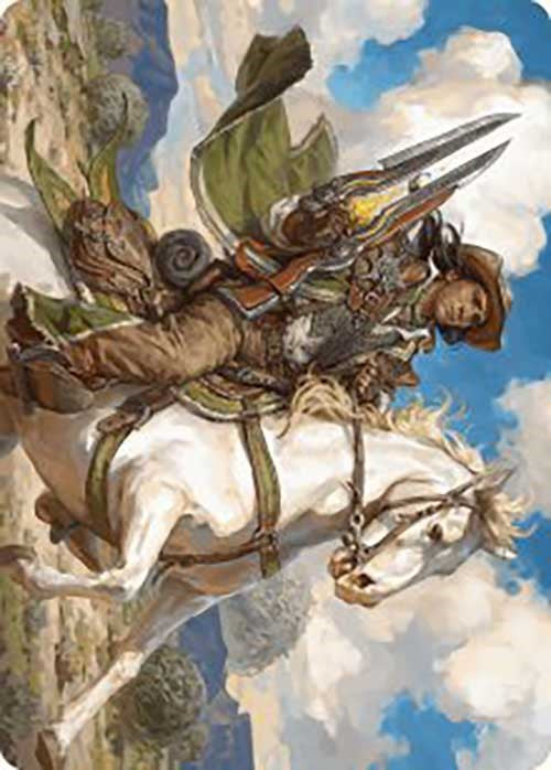 Wylie Duke, Atiin Hero Art Card [Outlaws of Thunder Junction Art Series] | Good Games Cannington