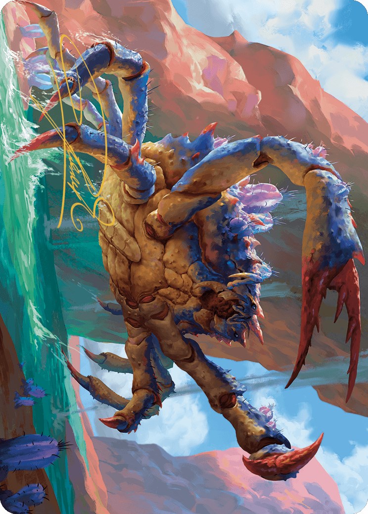 Canyon Crab Art Card (Gold-Stamped Signature) [Outlaws of Thunder Junction Art Series] | Good Games Cannington