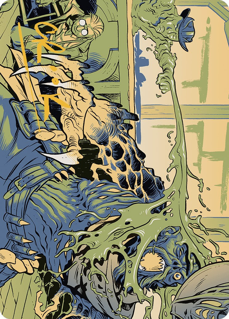 Voidslime Art Card (Gold-Stamped Signature) [Outlaws of Thunder Junction Art Series] | Good Games Cannington