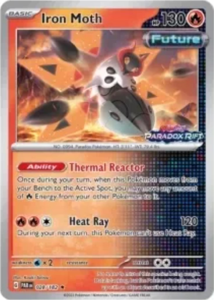 Iron Moth (028/182) (Stamped) [Scarlet & Violet: Paradox Rift] | Good Games Cannington