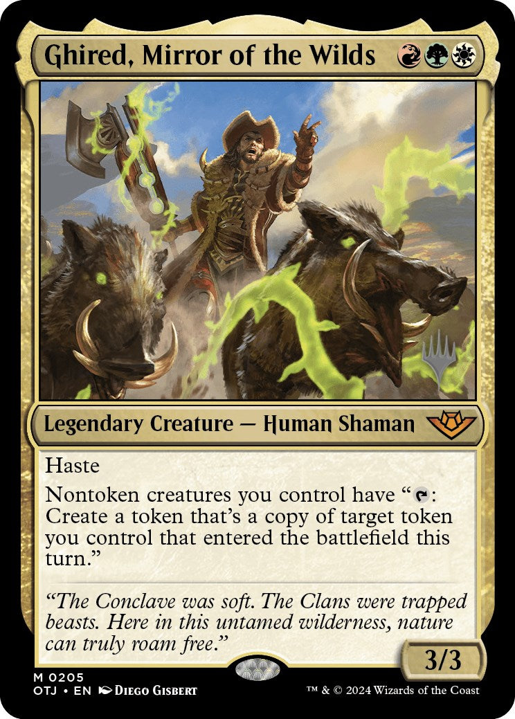 Ghired, Mirror of the Wilds (Promo Pack) [Outlaws of Thunder Junction Promos] | Good Games Cannington