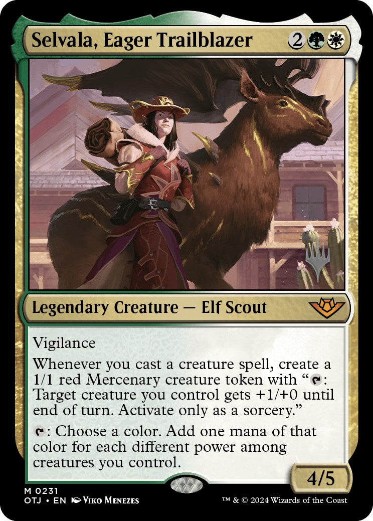 Selvala, Eager Trailblazer (Promo Pack) [Outlaws of Thunder Junction Promos] | Good Games Cannington