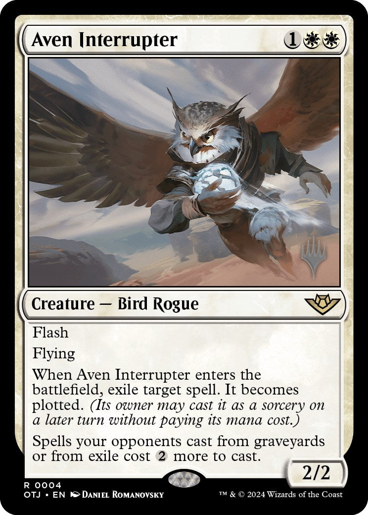Aven Interrupter (Promo Pack) [Outlaws of Thunder Junction Promos] | Good Games Cannington