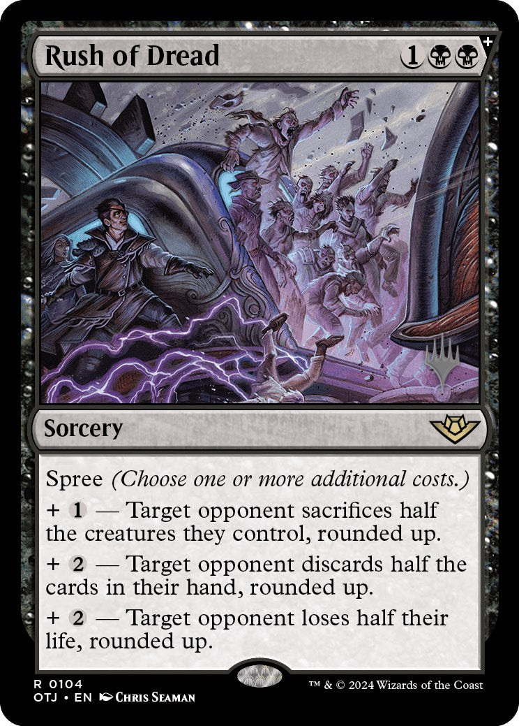Rush of Dread (Promo Pack) [Outlaws of Thunder Junction Promos] | Good Games Cannington