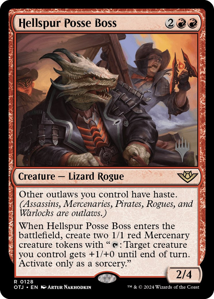 Hellspur Posse Boss (Promo Pack) [Outlaws of Thunder Junction Promos] | Good Games Cannington