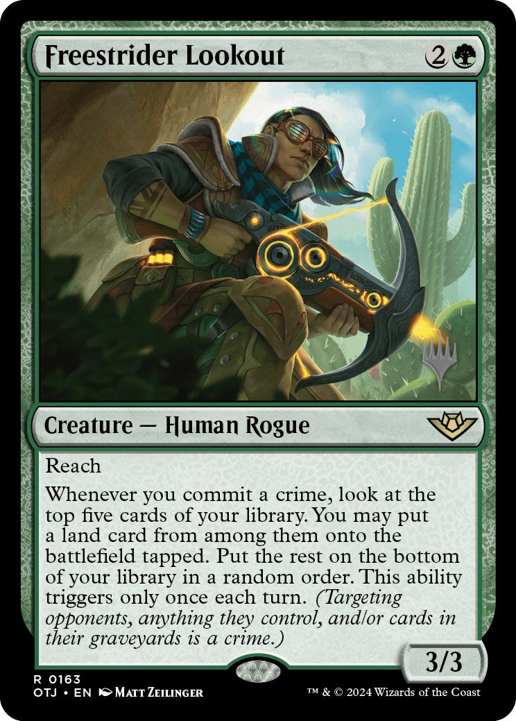 Freestrider Lookout (Promo Pack) [Outlaws of Thunder Junction Promos] | Good Games Cannington