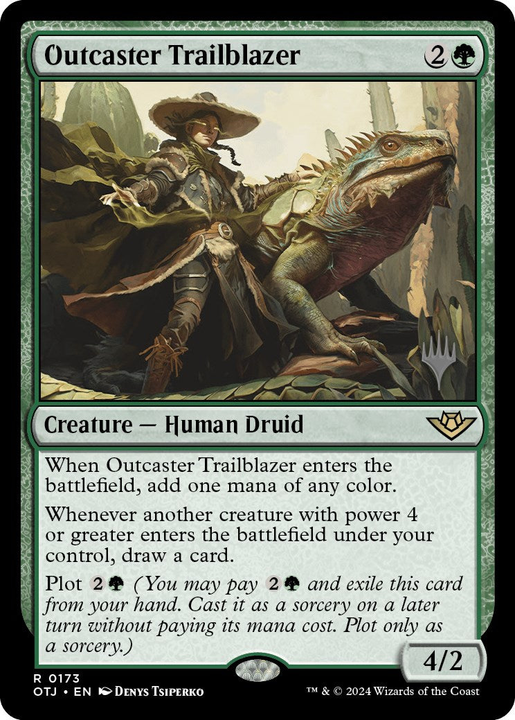 Outcaster Trailblazer (Promo Pack) [Outlaws of Thunder Junction Promos] | Good Games Cannington