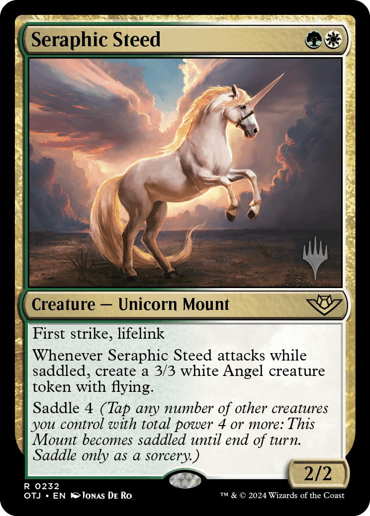 Seraphic Steed (Promo Pack) [Outlaws of Thunder Junction Promos] | Good Games Cannington
