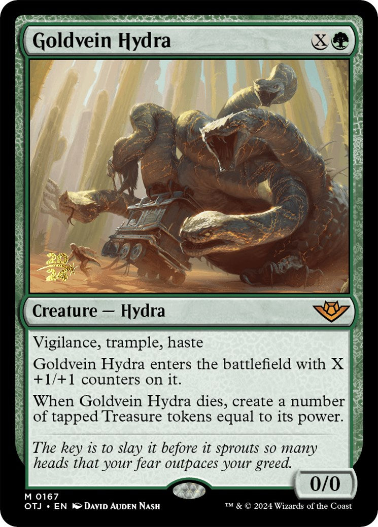 Goldvein Hydra [Outlaws of Thunder Junction Prerelease Promos] | Good Games Cannington