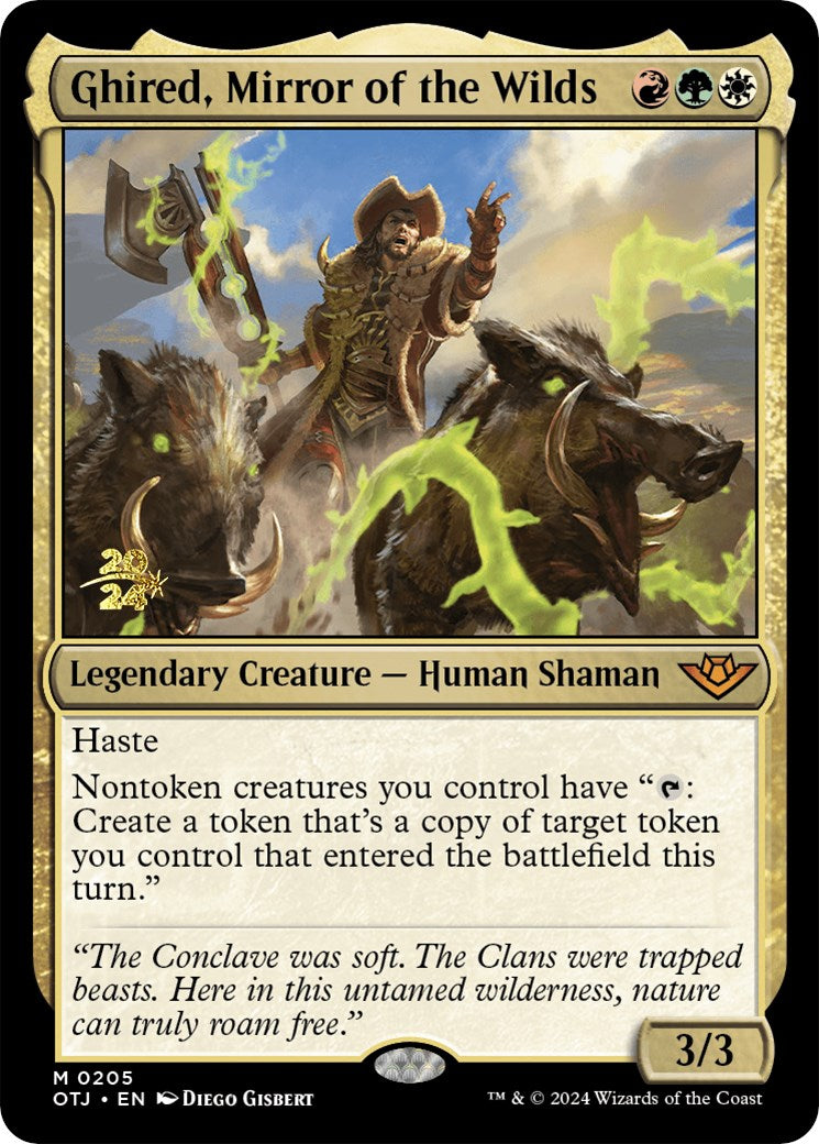 Ghired, Mirror of the Wilds [Outlaws of Thunder Junction Prerelease Promos] | Good Games Cannington