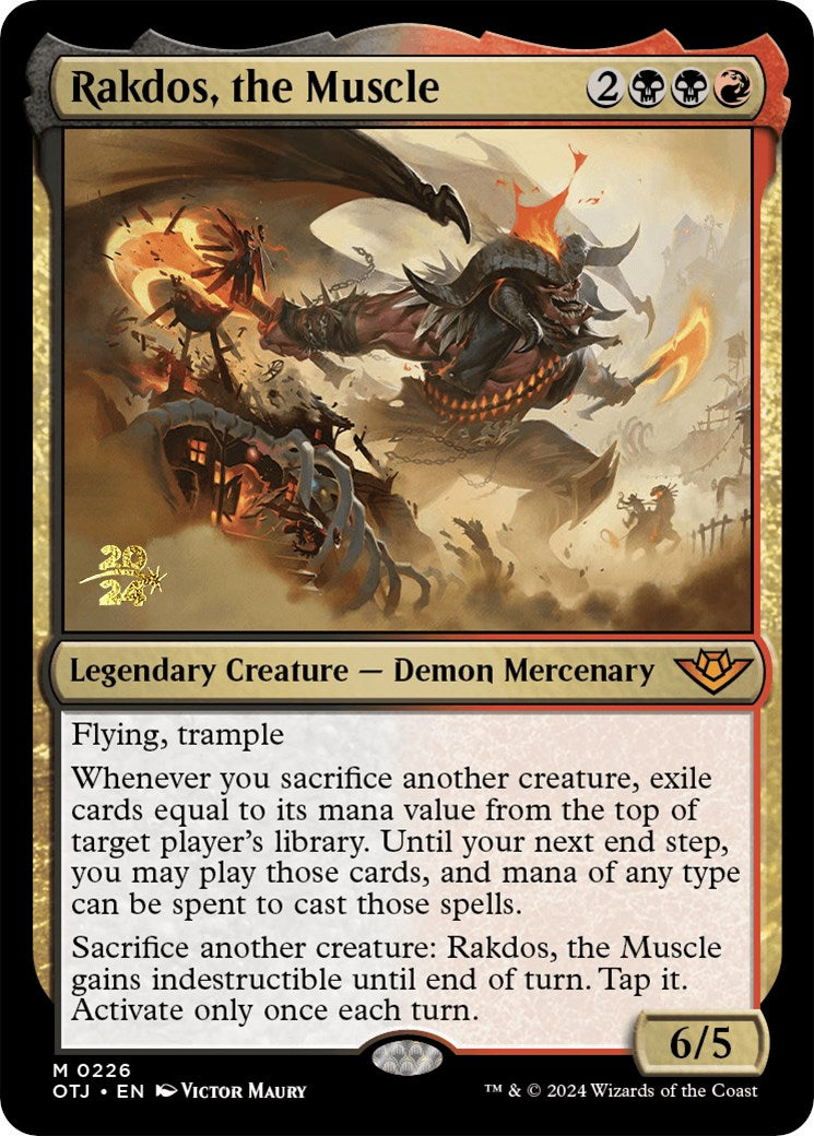 Rakdos, the Muscle [Outlaws of Thunder Junction Prerelease Promos] | Good Games Cannington