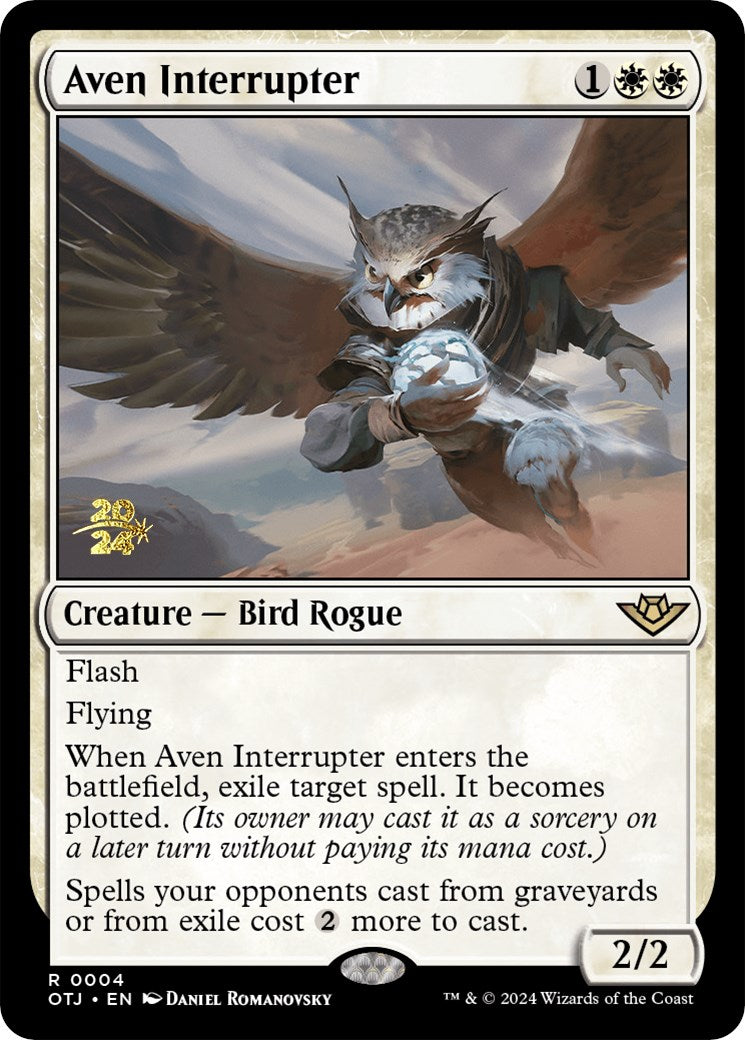 Aven Interrupter [Outlaws of Thunder Junction Prerelease Promos] | Good Games Cannington