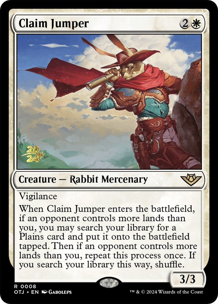 Claim Jumper [Outlaws of Thunder Junction Prerelease Promos] | Good Games Cannington