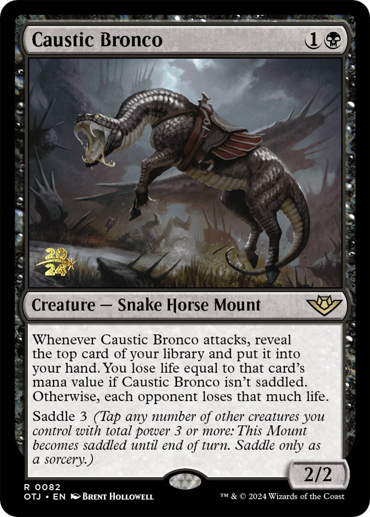 Caustic Bronco [Outlaws of Thunder Junction Prerelease Promos] | Good Games Cannington