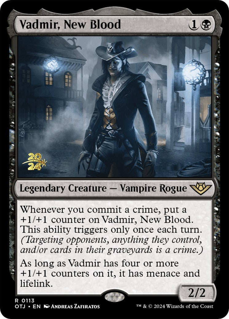 Vadmir, New Blood [Outlaws of Thunder Junction Prerelease Promos] | Good Games Cannington