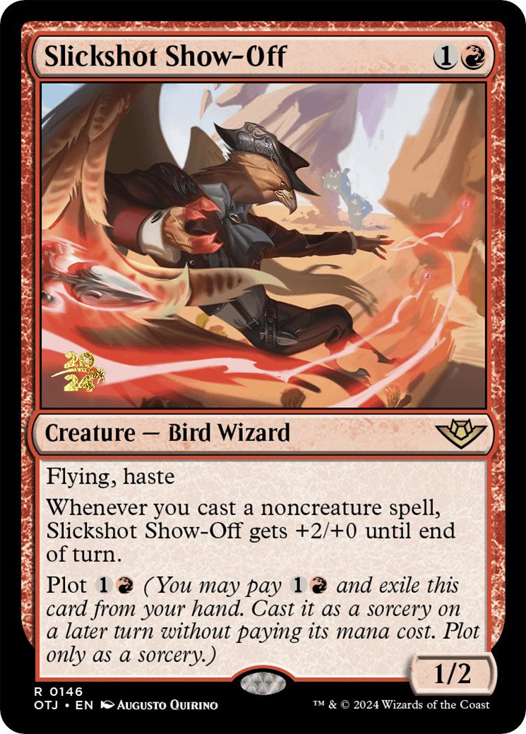 Slickshot Show-Off [Outlaws of Thunder Junction Prerelease Promos] | Good Games Cannington