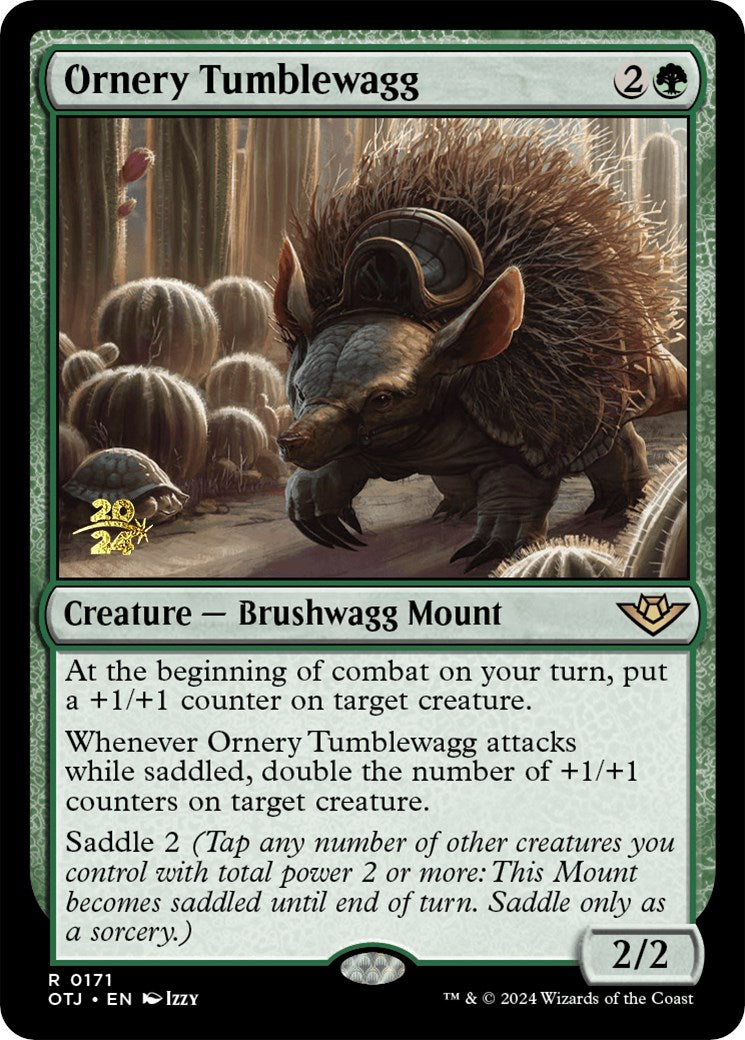 Ornery Tumblewagg [Outlaws of Thunder Junction Prerelease Promos] | Good Games Cannington