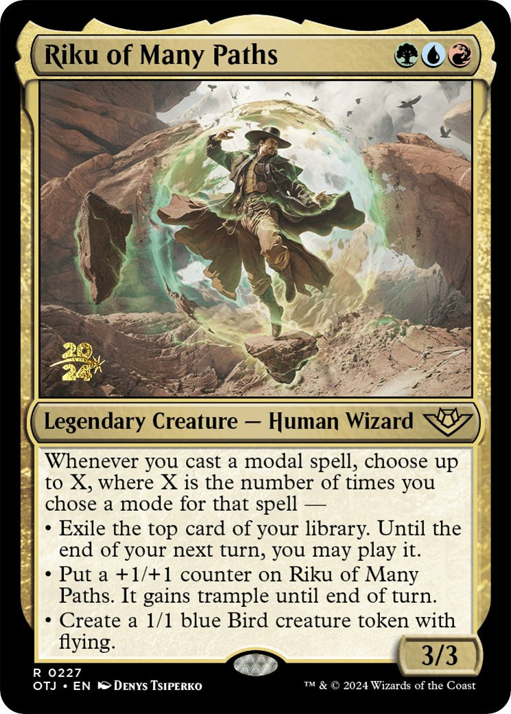 Riku of Many Paths [Outlaws of Thunder Junction Prerelease Promos] | Good Games Cannington