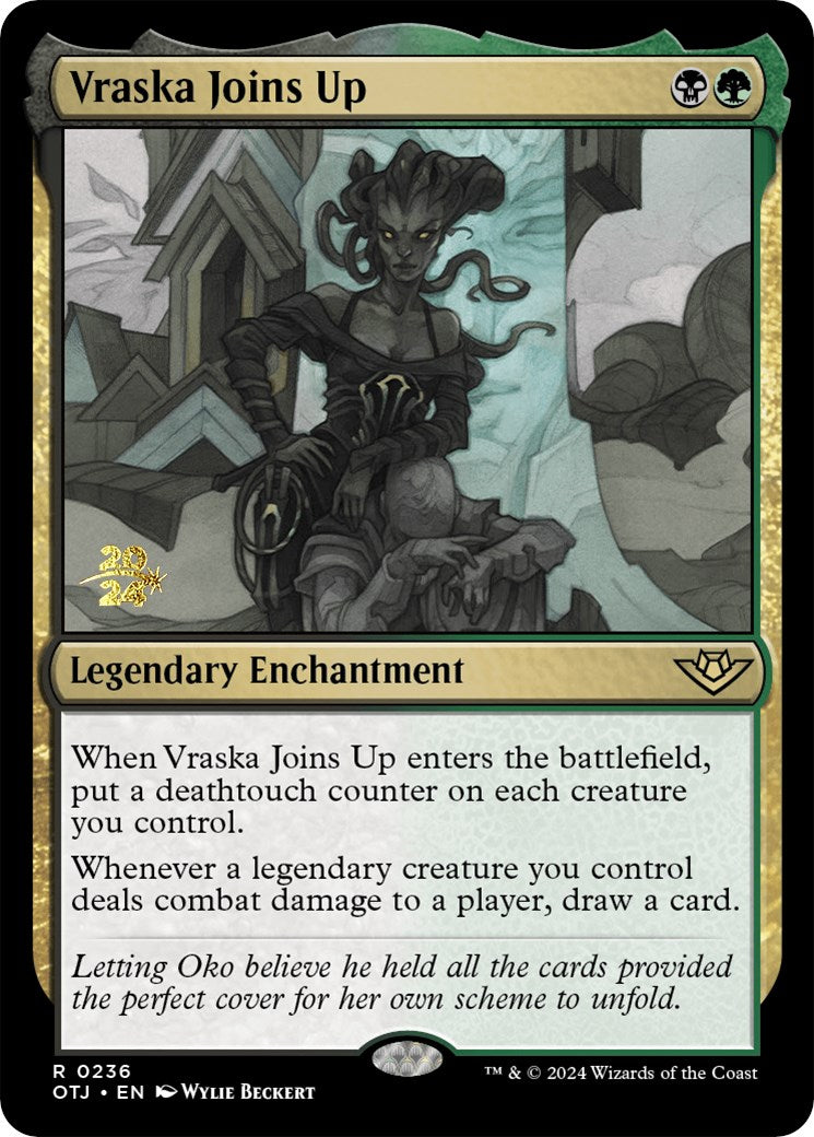 Vraska Joins Up [Outlaws of Thunder Junction Prerelease Promos] | Good Games Cannington