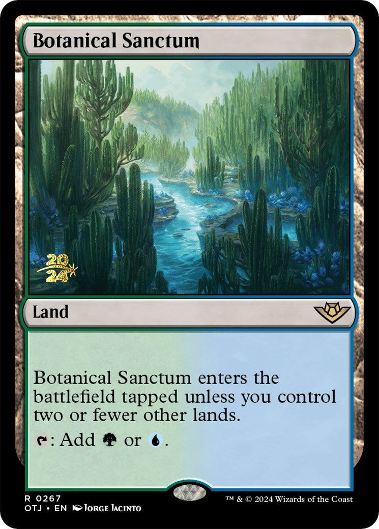 Botanical Sanctum (OTJ) [Outlaws of Thunder Junction Prerelease Promos] | Good Games Cannington