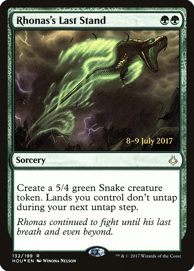 Rhonas's Last Stand [Hour of Devastation Prerelease Promos] | Good Games Cannington
