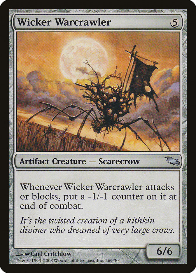 Wicker Warcrawler 269/301 (Shadowmoor)  | Good Games Cannington